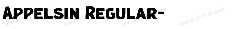 Appelsin Regular字体转换